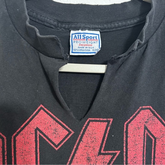 RARE Collectible Vintage 1996 AC/DC Ballbreaker Tour Black Sleeveless Tee - Picture 5 of 8